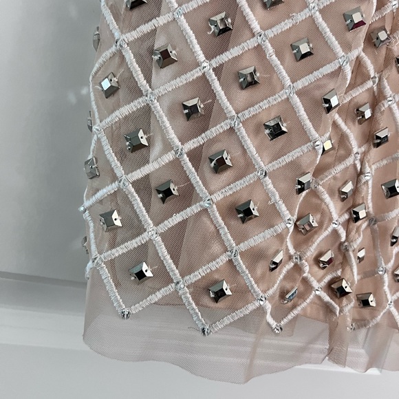 Bebe Mesh Embroided Dress - Picture 3 of 4